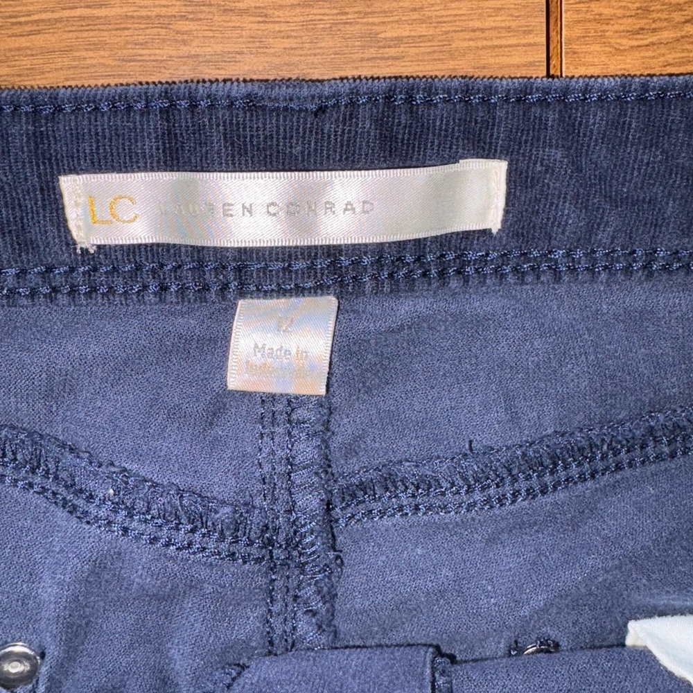 Dark Blue Corduroy Pants by Lauren Conrad - Picture 6 of 6